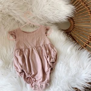 Baby Girl Pink Ruffle Romper